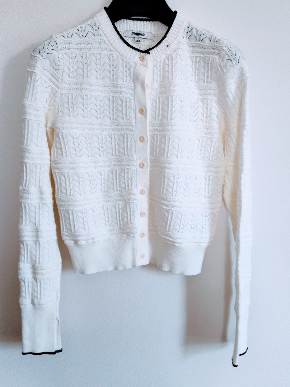 Madewell Pointelle-Stitch Cardigan